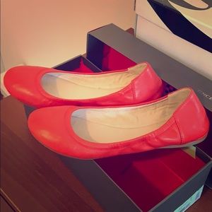Red ballet flats